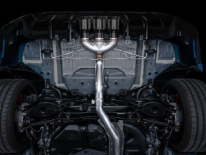 Honda Civic Type R Performance Exhaust - AWE Tuning - Cat Back Track Edition w/ Triple Diamond Black Tips - Diamond Black - 2023+